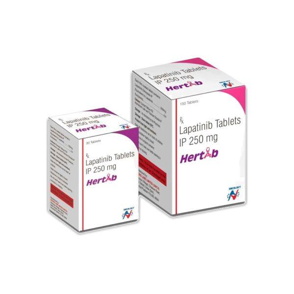 Hertab 250 mg Tablets - Lapatinib - Hertab