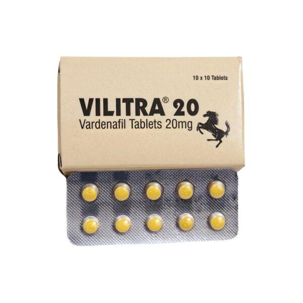 Vilitra 20 mg Tablets - Vardenafil - Vilitra