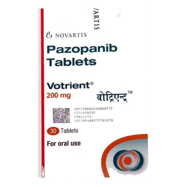 Votrient 200 mg Tablets - Pazopanib - Votrient