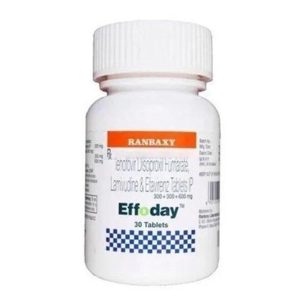 Effoday Tablets - Efavirenz, Lamivudine, Tenofovir Disoproxil Fumarate - Effoday