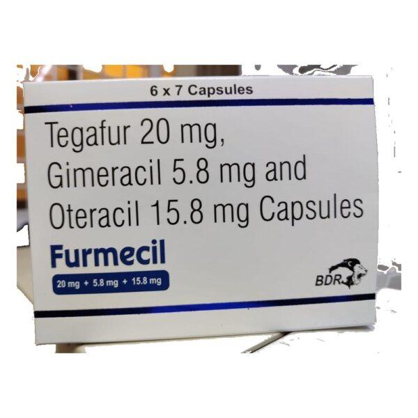 Furmecil 20 mg Capsules - Gimeracil, Oteracil, Tegafur - Furmecil