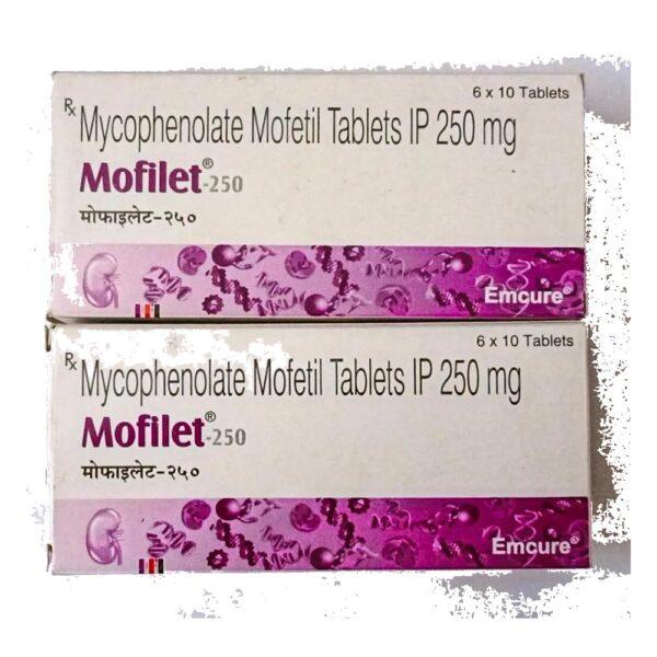 Mofilet 250mg Tablets - Mycophenolate Mofetil - Mofilet