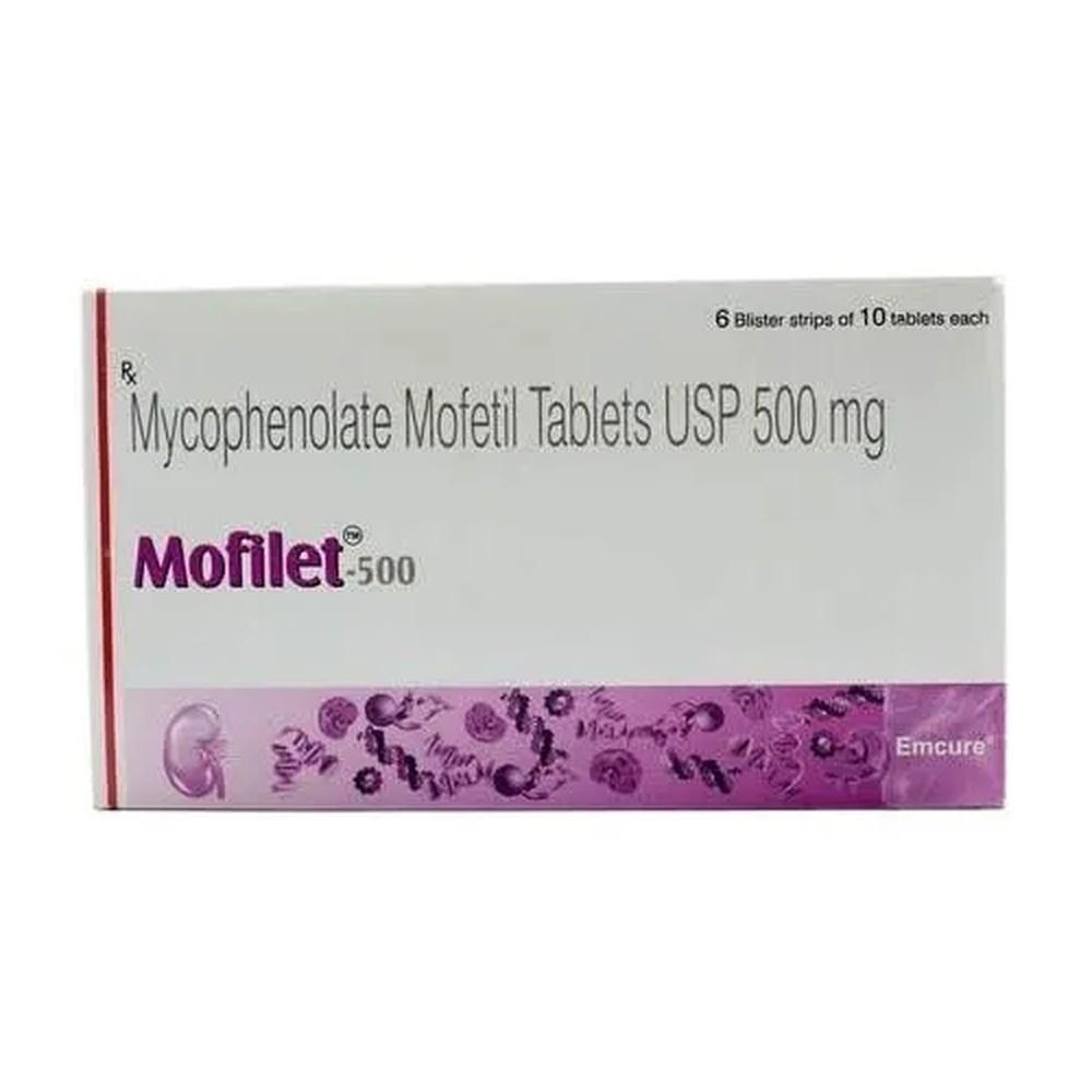 Mofilet 500 mg Tablets - Mycophenolate Mofetil - Mofilet