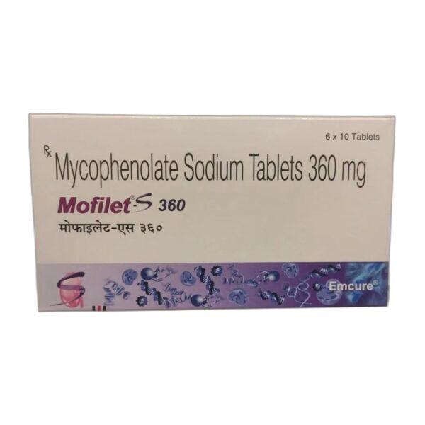 Mofilet-s 360 mg Tablets - Mycophenolate Sodium - Mofilet-s