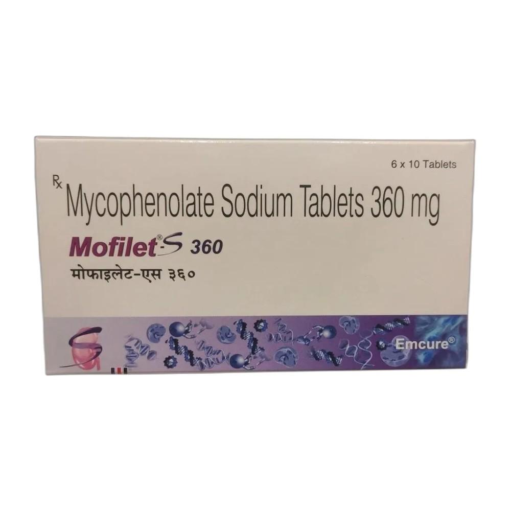 Mofilet-s 360 mg Tablets - Mycophenolate Sodium - Mofilet-s