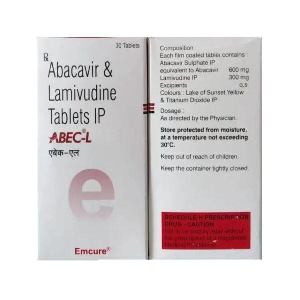 Abec-L Tablets - Abacavir, Lamivudine - Abec L