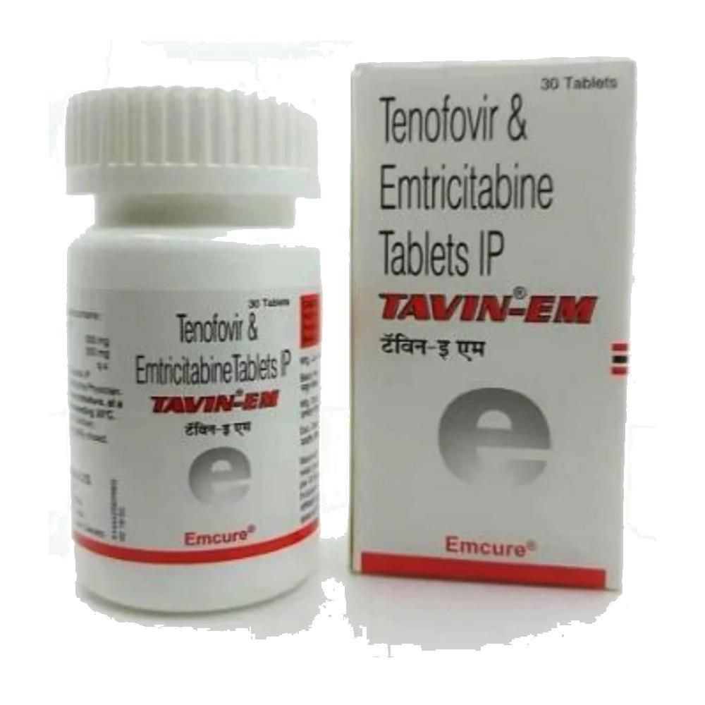 Tavin EM Tablets - Emtricitabine, Tenofovir Disoproxil Fumarate - Tavin Em
