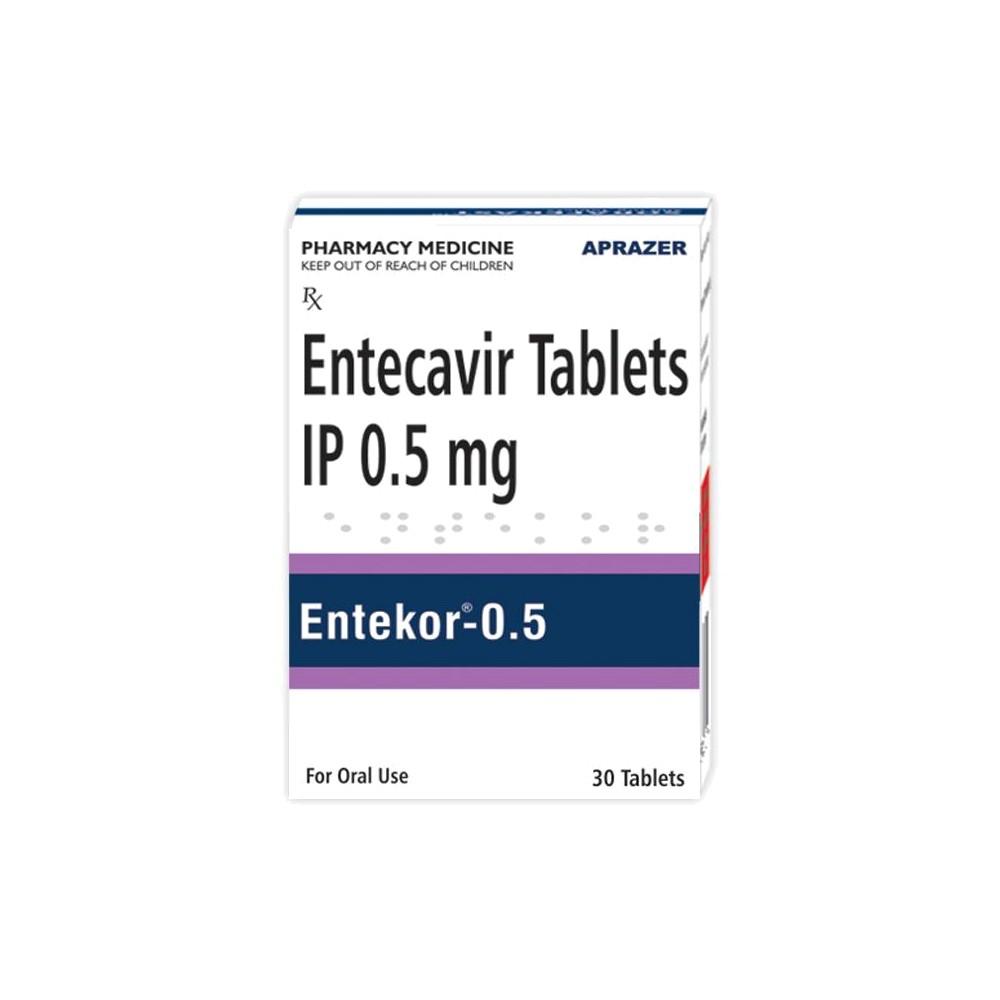 Entekor 0.5 mg Tablets - Entecavir - Entekor
