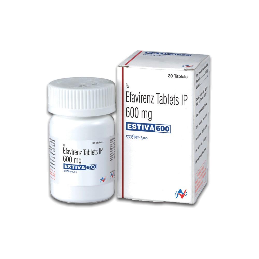 Estiva 600 mg Tablets - Efavirenz - Estiva
