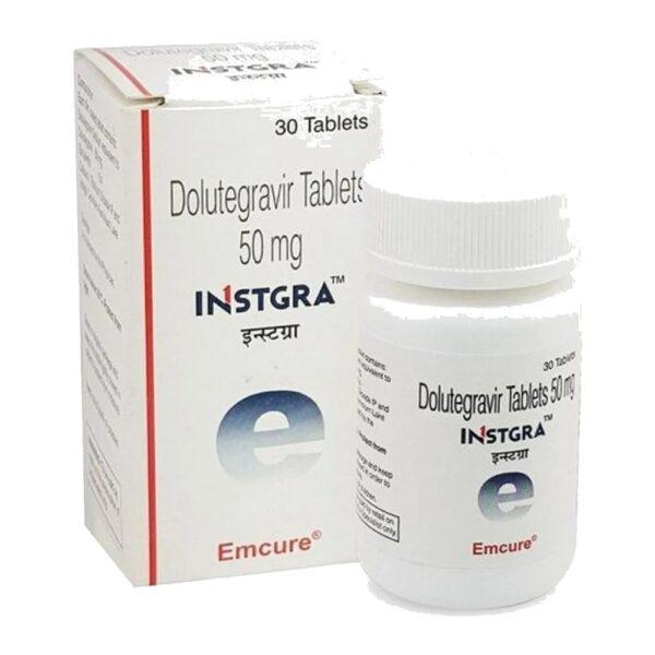 Instgra 50 mg Tablets - Dolutegravir - Instgra