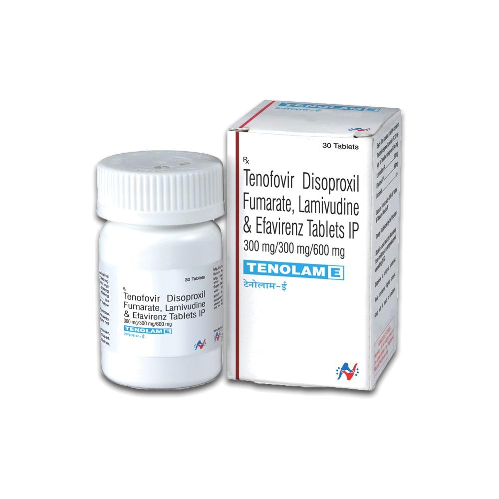 Tenolam E Tablets - Efavirenz, Lamivudine, Tenofovir Disoproxil Fumarate - Tenolam E