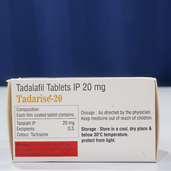 Tadarise 20 mg Tablets - TADALAFIL - Tadarise