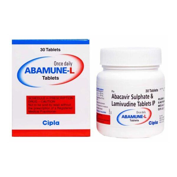Abamune-L Tablets - Abacavir, Lamivudine - Abamune-L
