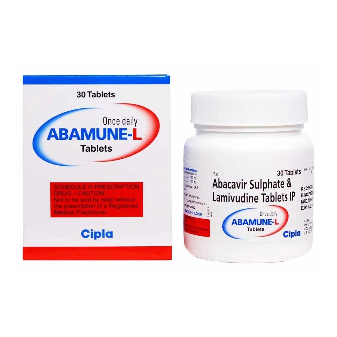 Abamune-L Tablets - Abacavir, Lamivudine - Abamune-L