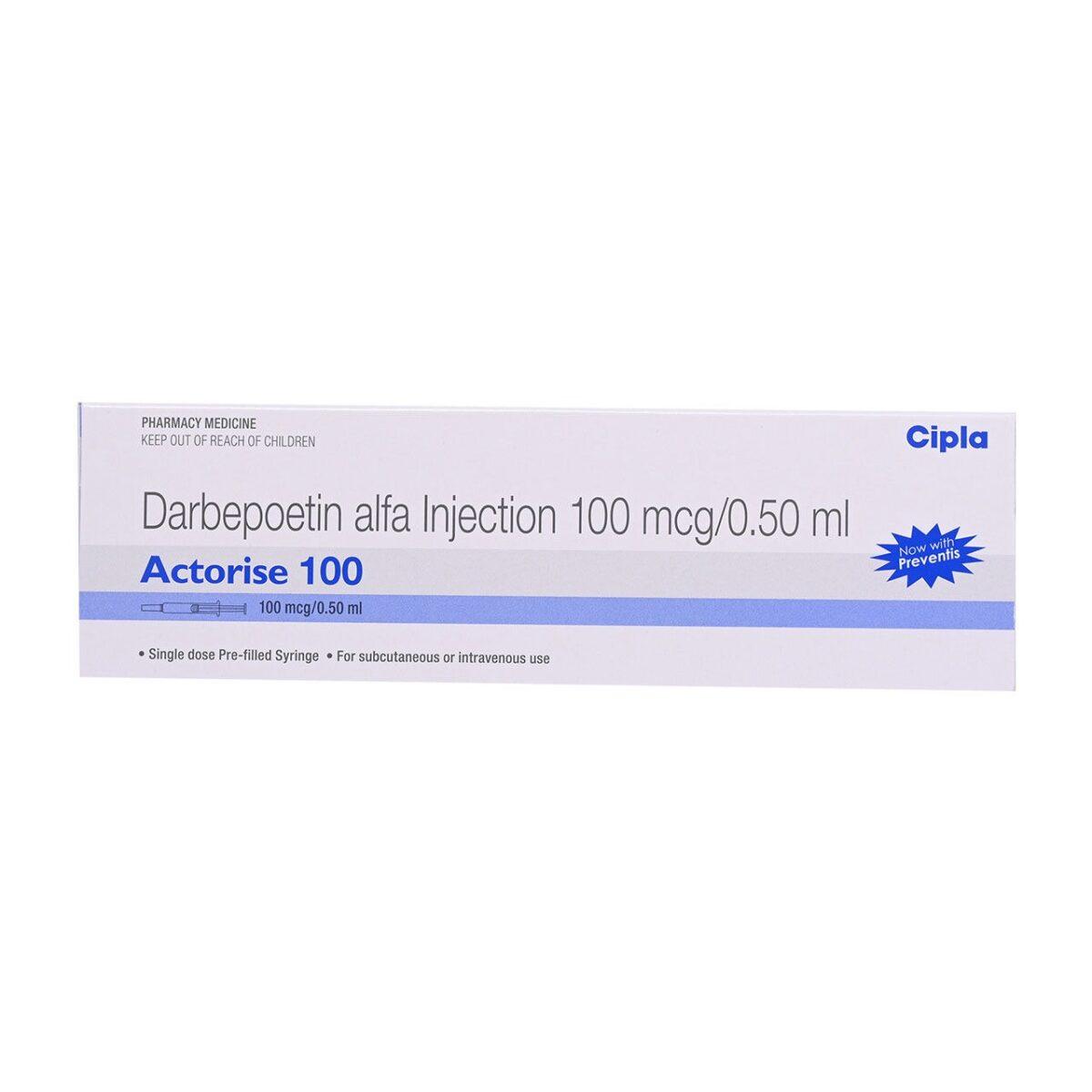 Actorise 100 mcg Injection - Darbepoetin Alfa - Actorise