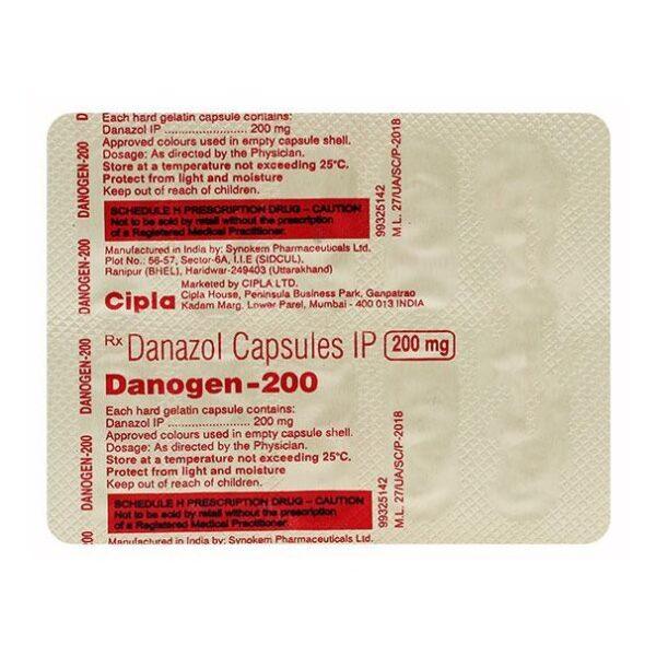 Danogen 200 Capsule - Danazol - Danogen