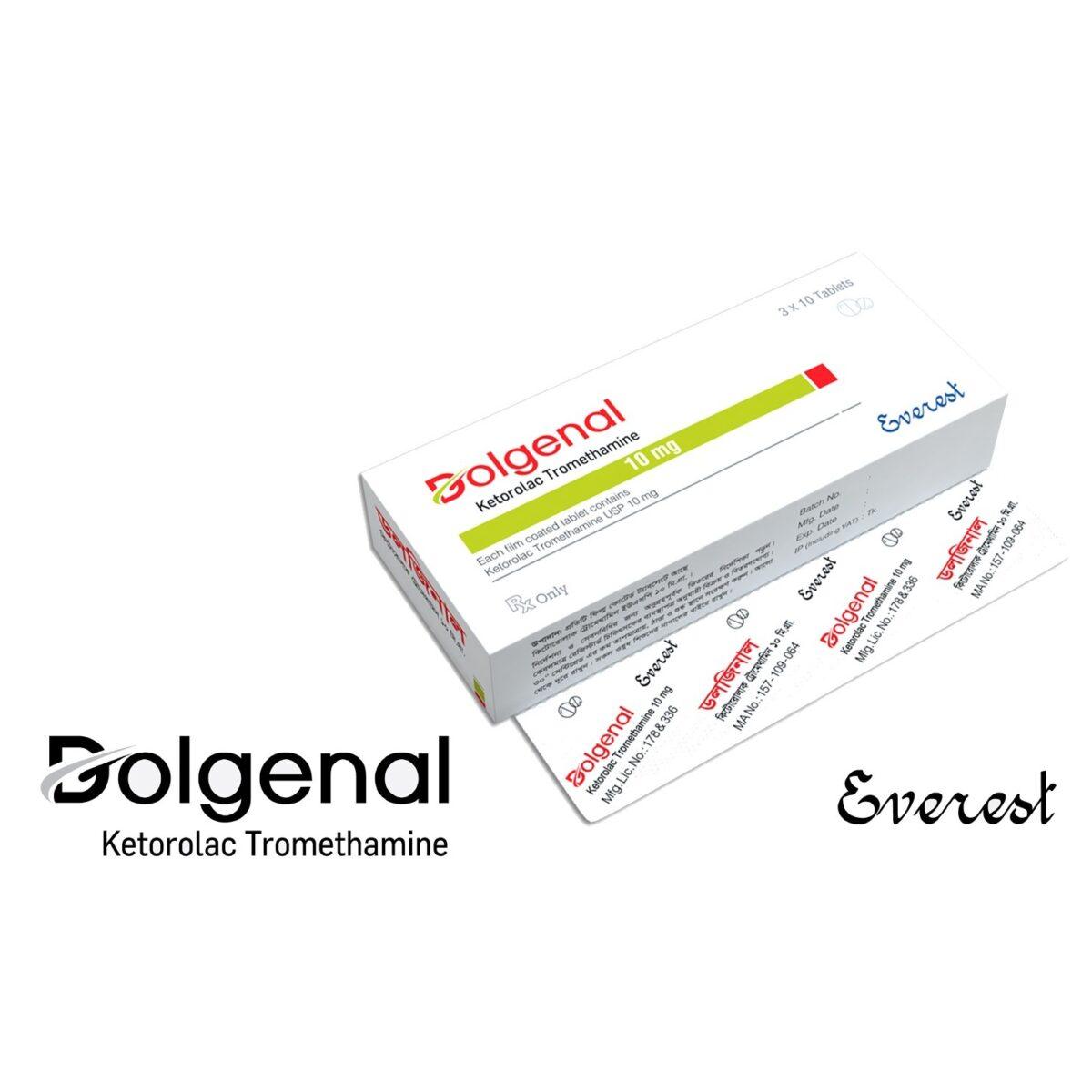 Dolgenal 10 mg Tablets - Ketorolac Tromethamine - Dolgenal