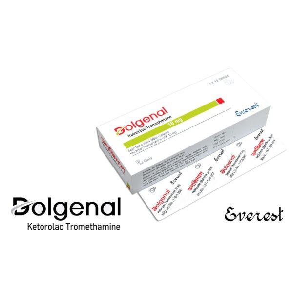 Dolgenal 10 mg Tablets - Ketorolac Tromethamine - Dolgenal