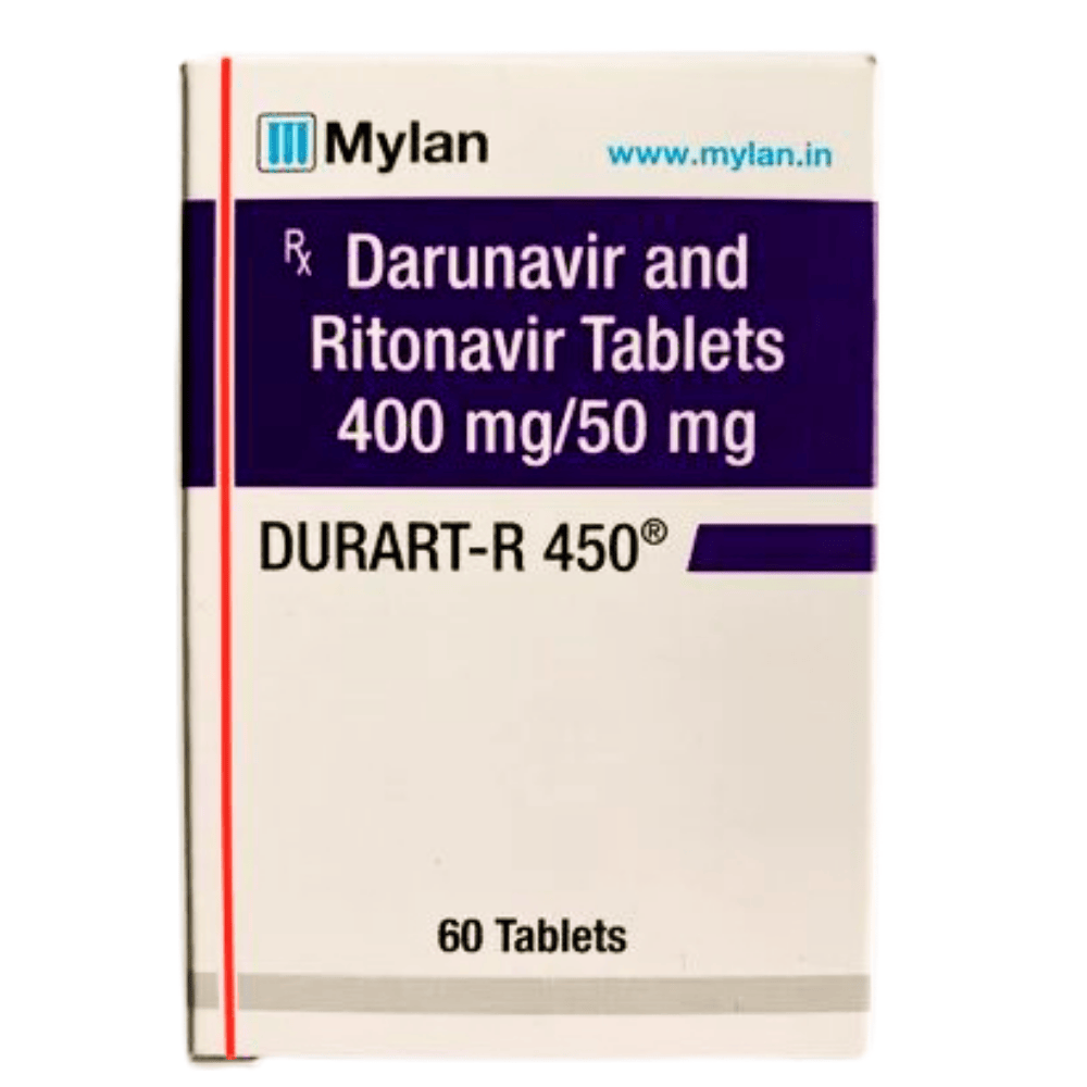 Durart-R 450 mg Tablet - Darunavir - DURART R