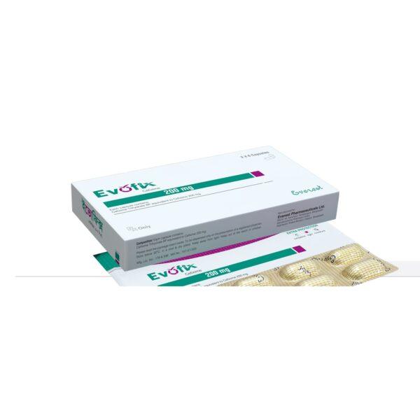 Evofix 200 mg Capsules - Cefixime - Evofix