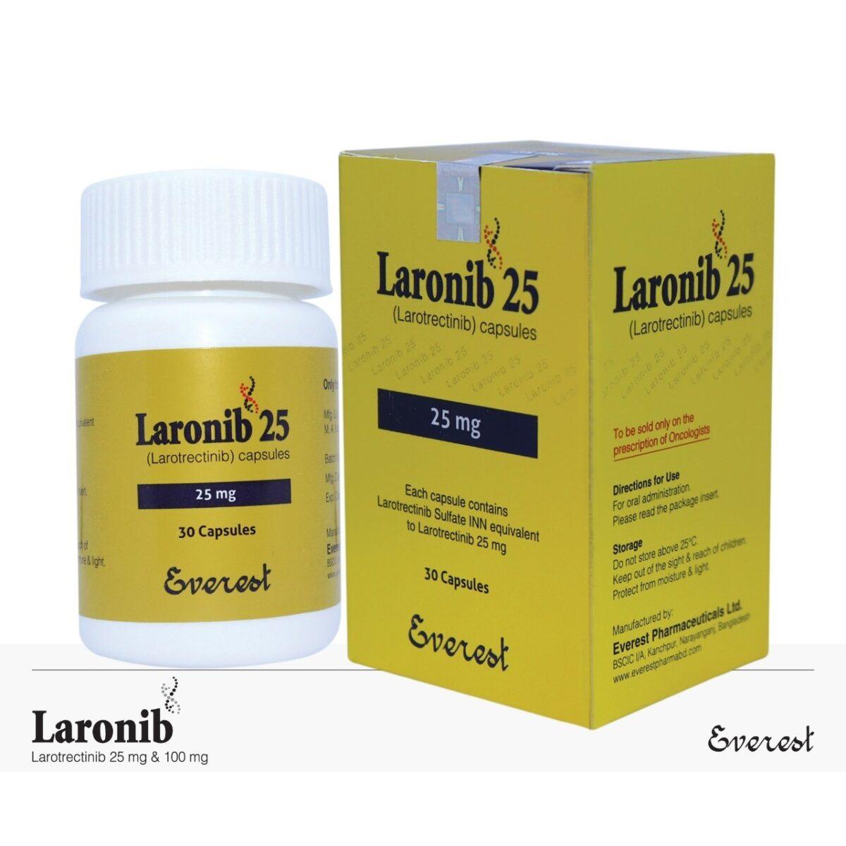 Laronib 25 mg Capsules — Larotrectinib 25 mg