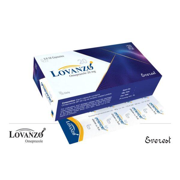 Lovanzo 20 mg Capsules - Omeprazole - Lovanzo