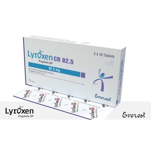 Lyroxen CR 82.5 mg Tablets - Pregabalin - Lyroxen Cr