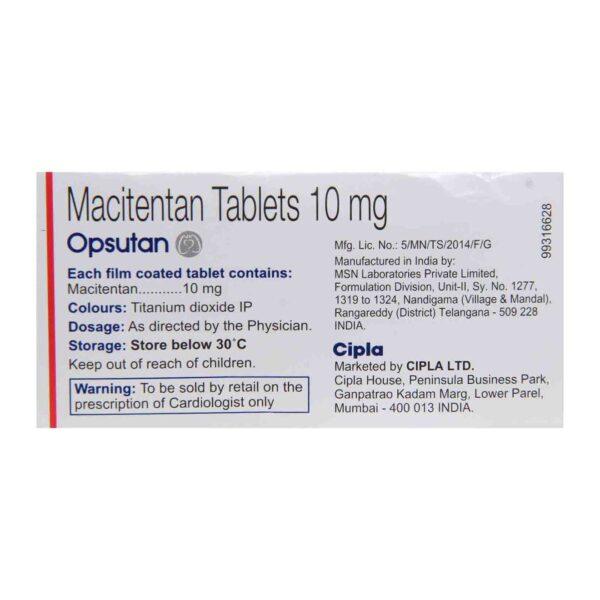 Opsutan 10 mg Tablet - Macitentan - Opsutan