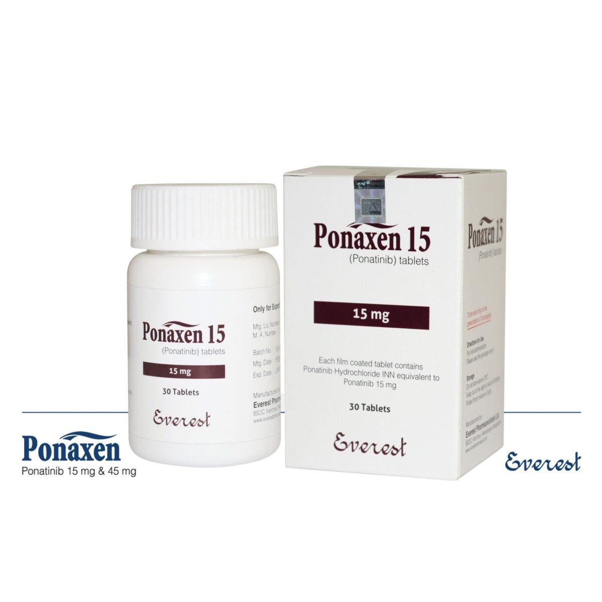 Ponaxen 15 mg Tablets — Ponatinib 15 mg