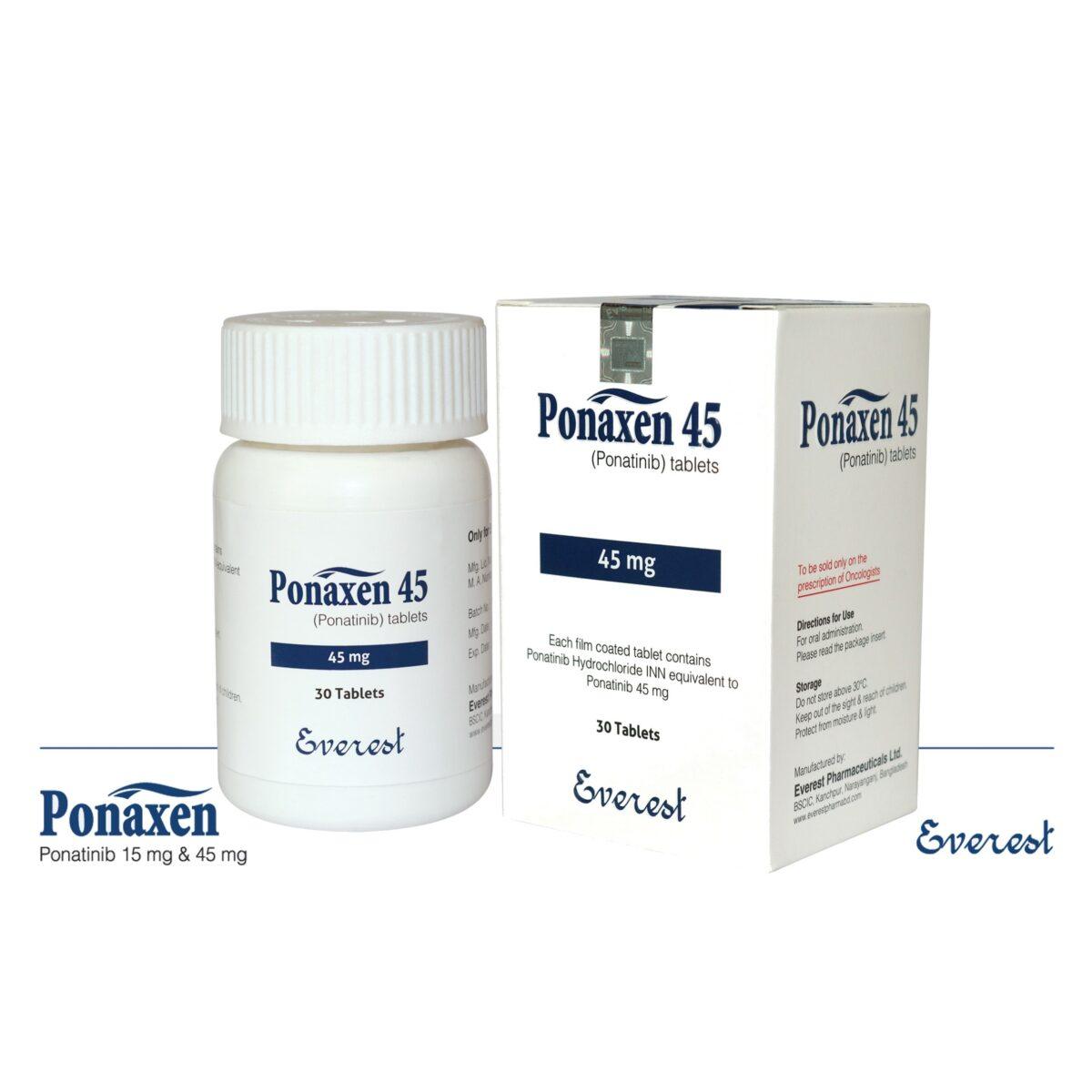 Ponaxen 45 mg Tablets — Ponatinib 45 mg