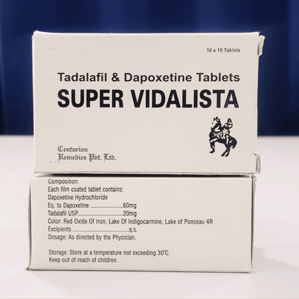 Super Vidalista Tablets - TADALAFIL - Super Vidalista