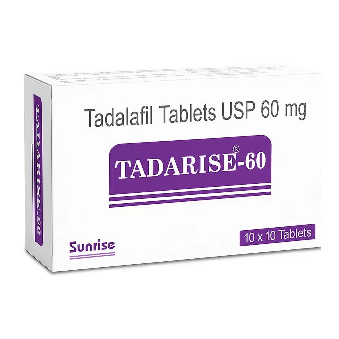 Tadarise 60 mg Tablets - Tadalafil - Tadarise