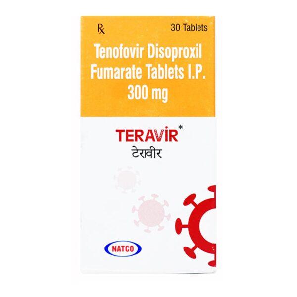 Teravir 300 mg Tablets - Tenofovir Disoproxil Fumarate - Tenvir-em