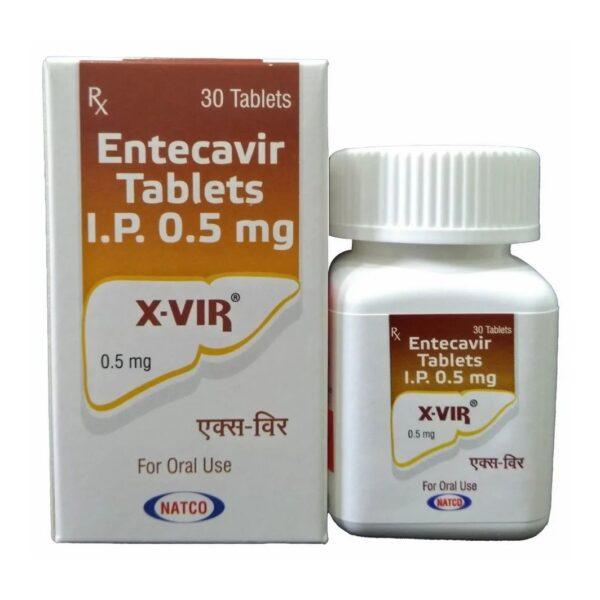 X-vir 0.5 mg Tablets - Entecavir - X-vir