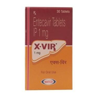 X-vir 1 mg Tablets - Entecavir - X-vir