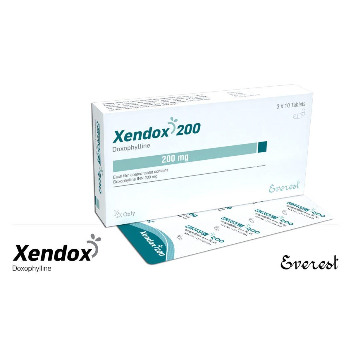 Xendox 200 mg Tablets - Doxophylline - Xendox