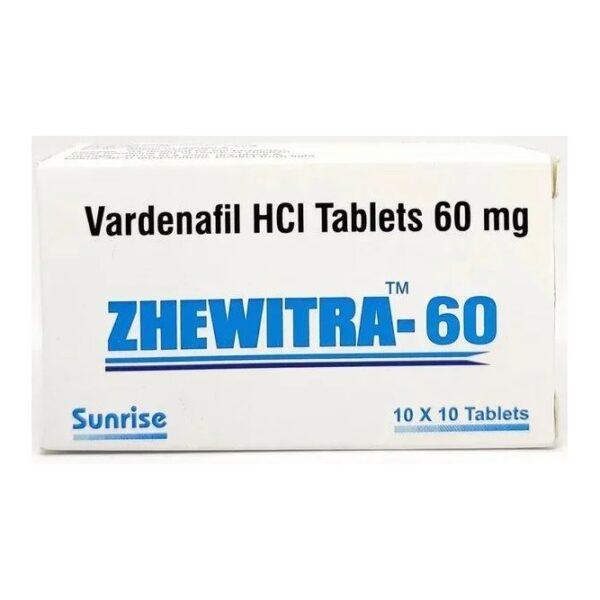 Zhewitra 60 mg Tablets - Vardenafil - Zhewitra